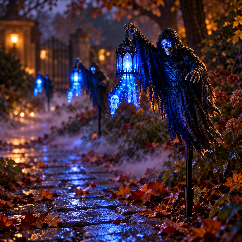 Lampe de cimetière animée Halloween Soul Harvester 🎃👻